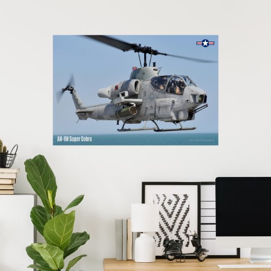 AH-1W SUPER COBRA POSTER (Thuiskantoor)