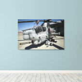 AH-1Z Super Cobra-aanvalshelikopter Canvas Afdruk (Insitu (Houten vloer))