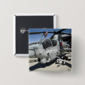 AH-1Z Super Cobra-aanvalshelikopter Vierkante Button 5,1 Cm (Voorkant /achterkant)