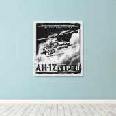AH-1Z Viper Canvas Afdruk (Insitu (Houten vloer))