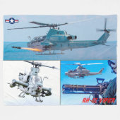 AH-1Z VIPER FLEECE DEKEN (Voorkant (Horizontaal))