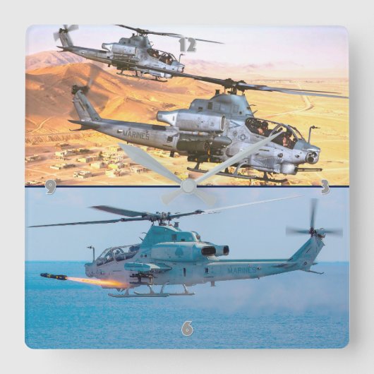 AH-1Z VIPER VIERKANTE KLOK (Voorkant)