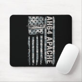 Ah-64 apache american flag helicopter camo apache  muismat (Met muis)