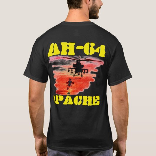 AH-64 APACHE-ATTACKOPER T-SHIRT (Achterkant)