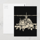 AH-64 Apache Briefkaart (Voorkant / Achterkant)