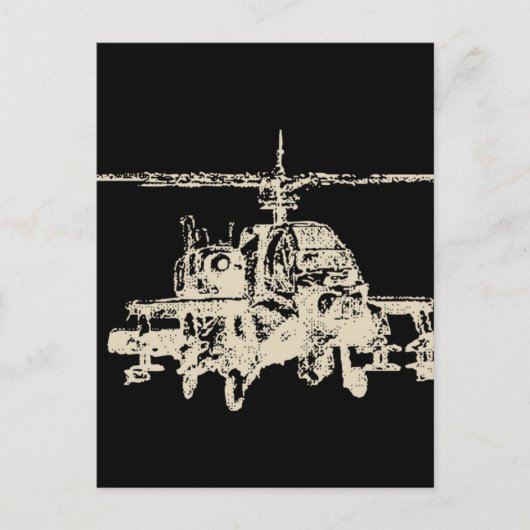AH-64 Apache Briefkaart (Voorkant)