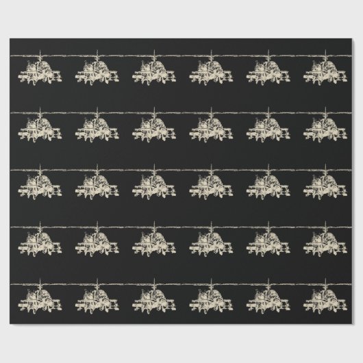 AH-64 Apache Cadeaupapier (Vlak)