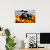 AH-64 APACHE HELICOPTER-POSTER POSTER (Thuiskantoor)