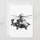 AH 64 Apache-helikopter Kaart (Voorkant)