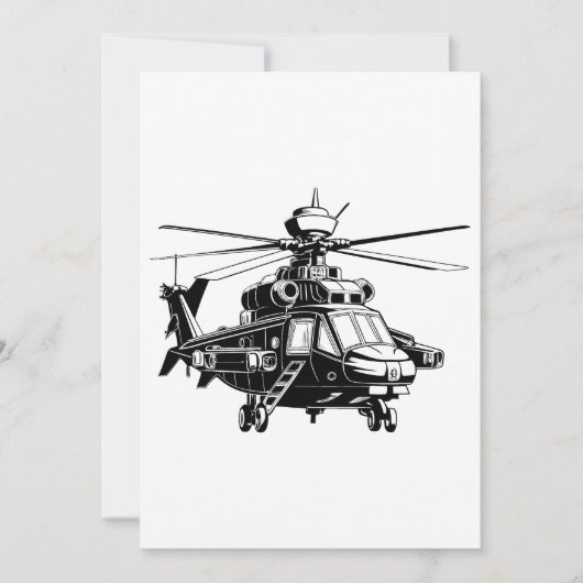 AH 64 Apache-helikopter Kaart (Voorkant)