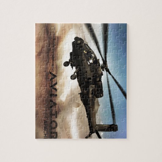 AH-64 Apache Helikopter Legpuzzel (Verticaal)