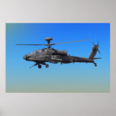 AH-64 Apache Helikopter Poster (Voorkant)