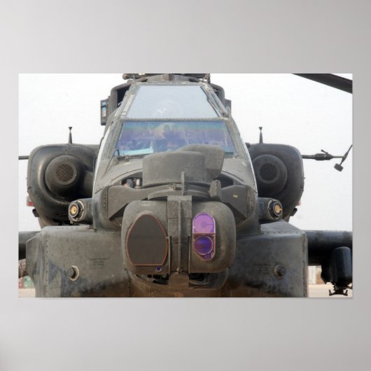 AH-64 Apache Helikopter Poster (Voorkant)