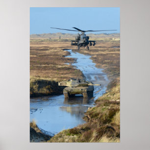 AH-64 Apache Helikopter Poster