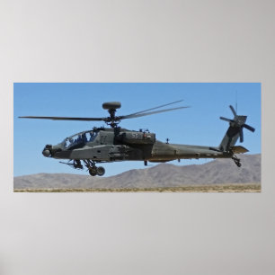 AH-64 Apache-helikopter Poster
