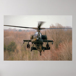 AH-64 Apache Helikopter Poster