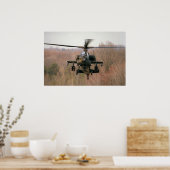 AH-64 Apache Helikopter Poster (Keuken)