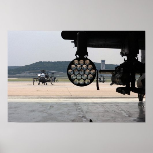 AH-64 Apache Helikopter Poster (Voorkant)