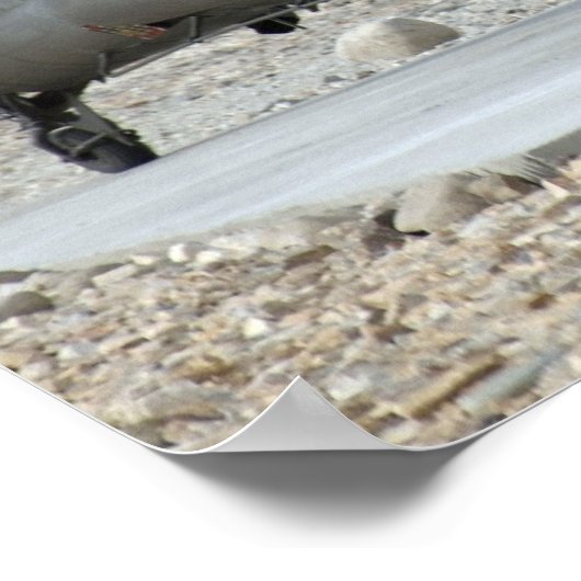 AH-64 Apache Helikopter Poster (Hoek)