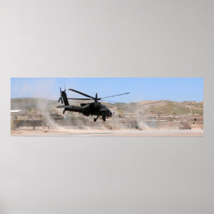 AH-64 Apache Helikopter Poster