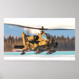 AH-64 Apache Helikopter Poster