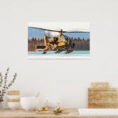 AH-64 Apache Helikopter Poster (Keuken)
