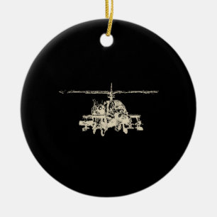 AH-64 Apache Keramisch Ornament