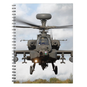 ah 64 apache longbow helikopter militair notitieboek