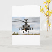 AH 64 Apache Longbow Helocopter Militair Kaart (Gele Bloem)