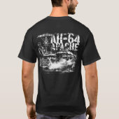 AH-64 Apache Mannen Basic Dark T-Shirt (Achterkant)