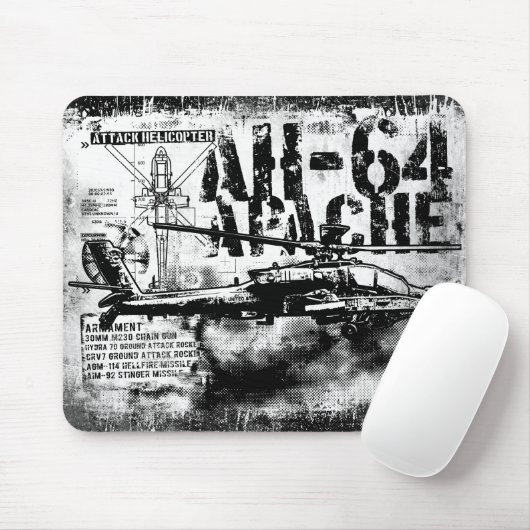 AH-64 Apache Mousepad Muismat (Met muis)
