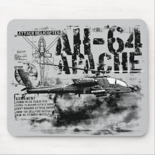 AH-64 Apache Mousepad Muismat