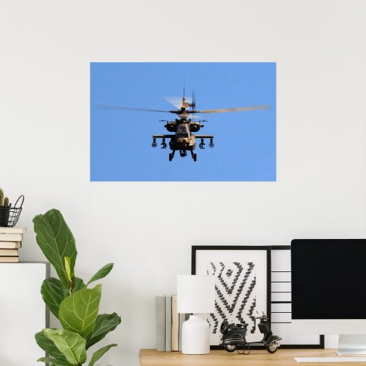 AH-64 Apache Poster (Thuiskantoor)