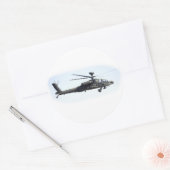 AH-64 Apache Ronde Sticker (Envelop)