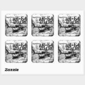 AH-64 Apache Square Stickers (Vel)