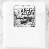 AH-64 Apache Square Stickers (Tas)