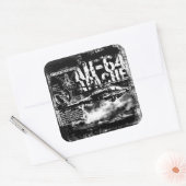 AH-64 Apache Square Stickers (Envelop)