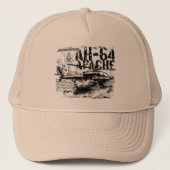 AH-64 Apache Trucker Hat Trucker Pet (Voorkant)