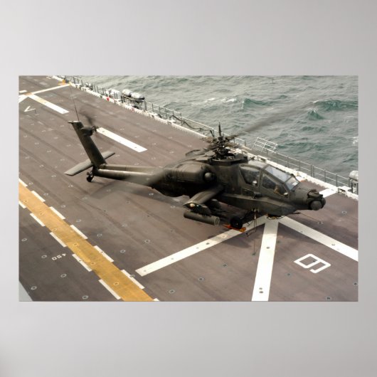 Ah-64 Helikopter Apache Poster (Voorkant)