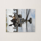 ah 64 militaire apachegrote handboog helocopter legpuzzel (Horizontaal)