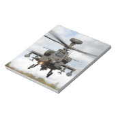 ah 64 militaire apachegrote handboog helocopter notitieblok (Linkerzijde)
