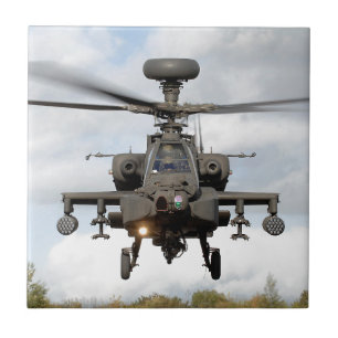 ah 64 militaire apachegrote handboog helocopter tegeltje