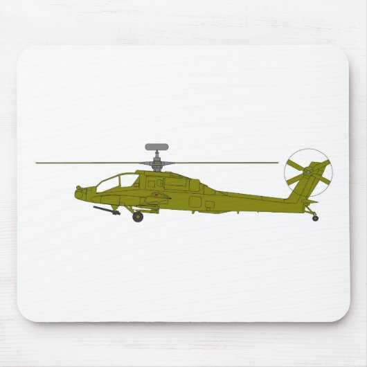 AH-64D-aanvalshelikopter Muismat (Voorkant)
