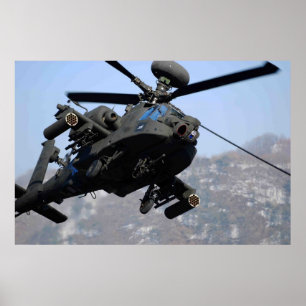 AH-64D Apache Helikopter Poster