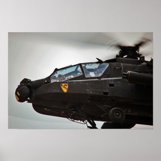 AH-64D Apache Helikopter Poster (Voorkant)