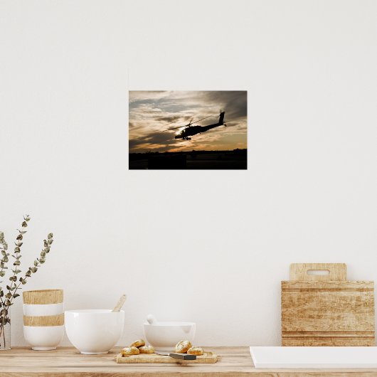 AH-64D Apache Helikopter Poster (Keuken)