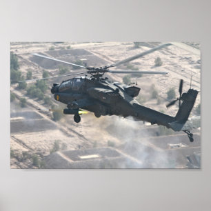 AH-64D Apache Helikopter Poster