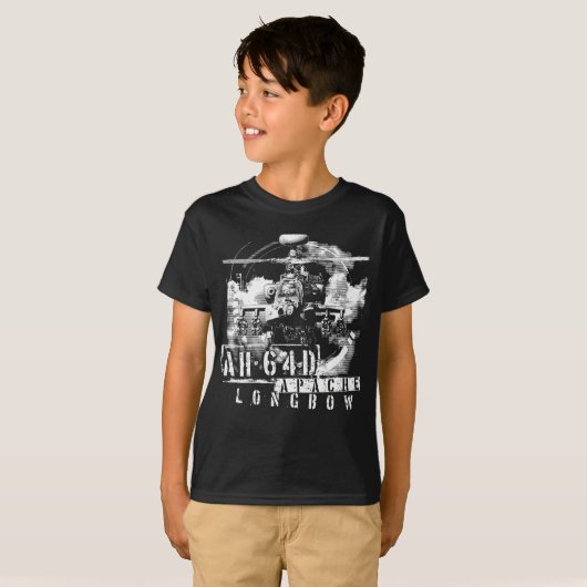 AH-64D Apache Longbow T-shirt (Voorkant volledig)