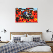 AH-64E APACHE GUARDIAN 24x36 Canvas Afdruk (Insitu (Slaapkamer))