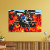 AH-64E APACHE GUARDIAN 24x36 Canvas Afdruk (Insitu (Woonkamer))